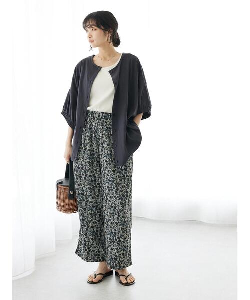 CRAFT STANDARD BOUTIQUE(クラフトスタンダードブティック)の「総柄イージーパンツ(その他パンツ・レディース・ベージュ/グレー・FREE)」の7枚目の写真