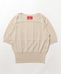 ヴィヴィアンウエストウッド リネン混 ビッグ ハート 変形プルオーバー ニット ヴィヴィアンウエストウッド リネン混 ビッグ ハート 変形プル