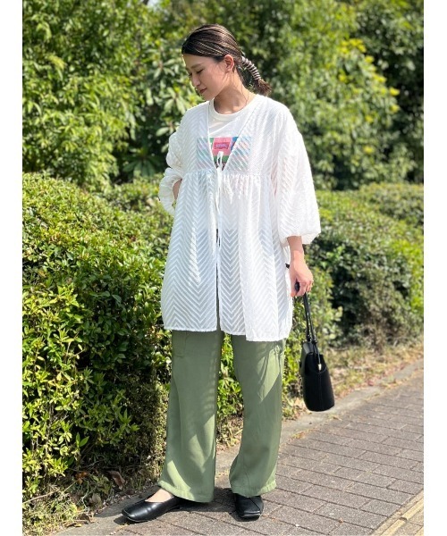 BACK NUMBER（バックナンバー）の「【BACK NUMBER】カーゴリラックスパンツ（カーゴパンツ・レディース・ダークグレー/カーキブラウン・M/L）」の13枚目の写真