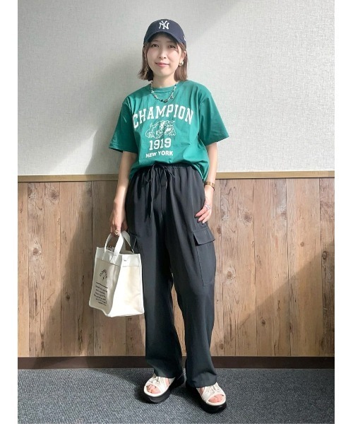 BACK NUMBER（バックナンバー）の「【BACK NUMBER】カーゴリラックスパンツ（カーゴパンツ・レディース・ダークグレー/カーキブラウン・M/L）」の12枚目の写真