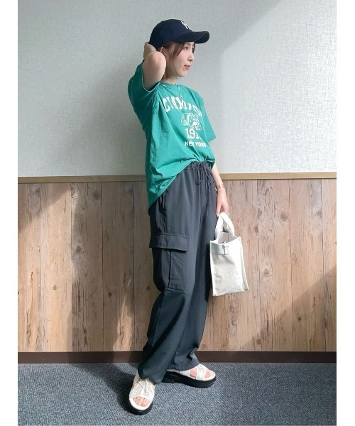 BACK NUMBER（バックナンバー）の「【BACK NUMBER】カーゴリラックスパンツ（カーゴパンツ・レディース・ダークグレー/カーキブラウン・M/L）」の11枚目の写真