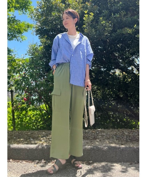 BACK NUMBER（バックナンバー）の「【BACK NUMBER】カーゴリラックスパンツ（カーゴパンツ・レディース・ダークグレー/カーキブラウン・M/L）」の17枚目の写真