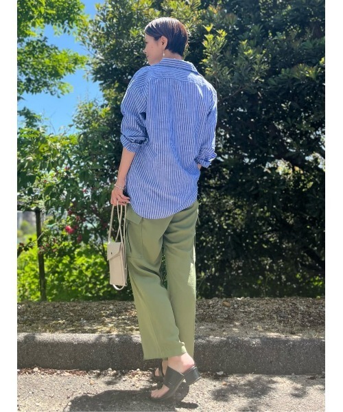 BACK NUMBER（バックナンバー）の「【BACK NUMBER】カーゴリラックスパンツ（カーゴパンツ・レディース・ダークグレー/カーキブラウン・M/L）」の16枚目の写真