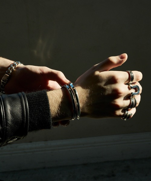 新品 CRIMIE シルバー リング 17号 SILVER925 クライミー LINK CHAIN SKIN SILVER BRACELET / リンク チェーン スキン