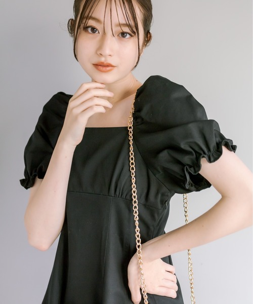 OLIVE des OLIVE（オリーブデオリーブ）の「【WEB限定カラー有】推しなミニワンピース　1031090530（ワンピース・レディース・ブラック/ブラック系その他/ワンウォッシュ・FREE）」の12枚目の写真