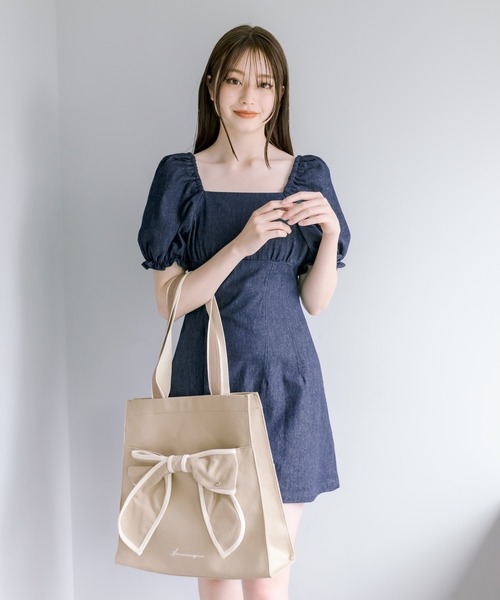 OLIVE des OLIVE（オリーブデオリーブ）の「【WEB限定カラー有】推しなミニワンピース　1031090530（ワンピース・レディース・ブラック/ブラック系その他/ワンウォッシュ・FREE）」の6枚目の写真