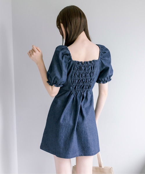 OLIVE des OLIVE（オリーブデオリーブ）の「【WEB限定カラー有】推しなミニワンピース　1031090530（ワンピース・レディース・ブラック/ブラック系その他/ワンウォッシュ・FREE）」の20枚目の写真