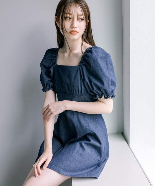 OLIVE des OLIVE（オリーブデオリーブ）の「【WEB限定カラー有】推しなミニワンピース　1031090530（ワンピース・レディース・ブラック/ブラック系その他/ワンウォッシュ・FREE）」の14枚目の写真