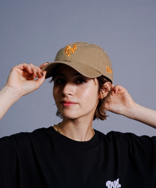 Manhattan Portage(マンハッタンポーテージ)の「Manhattan Portage/マンハッタンポーテージ キャップ MLB NEWERA 9TWENTY MP222(キャップ・メンズ・カーキ/ネイビー×ホワイト・FREE)」の2枚目の写真