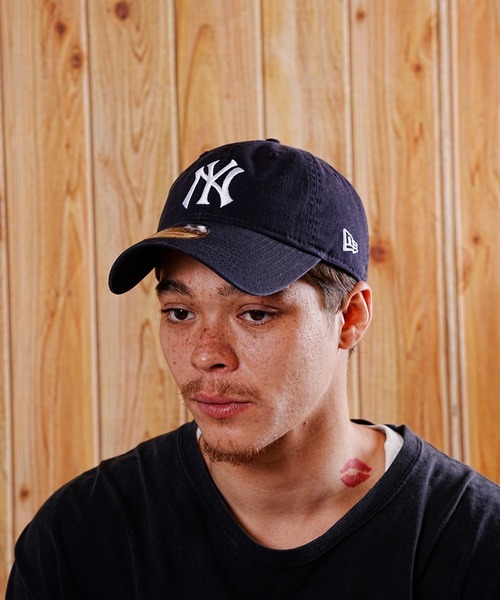 Manhattan Portage(マンハッタンポーテージ)の「Manhattan Portage/マンハッタンポーテージ キャップ MLB NEWERA 9TWENTY MP222(キャップ・メンズ・カーキ/ネイビー×ホワイト・FREE)」の7枚目の写真