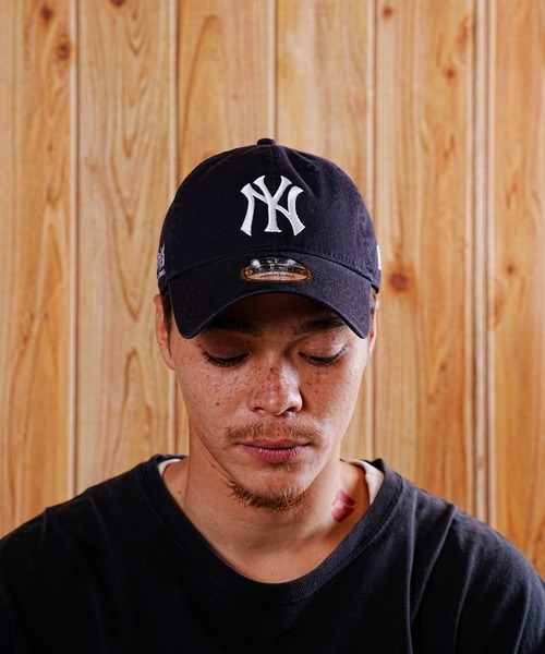 Manhattan Portage(マンハッタンポーテージ)の「Manhattan Portage/マンハッタンポーテージ キャップ MLB NEWERA 9TWENTY MP222(キャップ・メンズ・カーキ/ネイビー×ホワイト・FREE)」の5枚目の写真