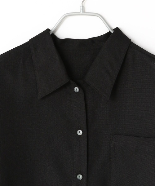 LOWRYS FARM(ローリーズファーム)の「メッシュクロップドシャツSS 907060(シャツ/ブラウス・レディース・アイボリー/ブラック/ブラウン・FREE)」の13枚目の写真