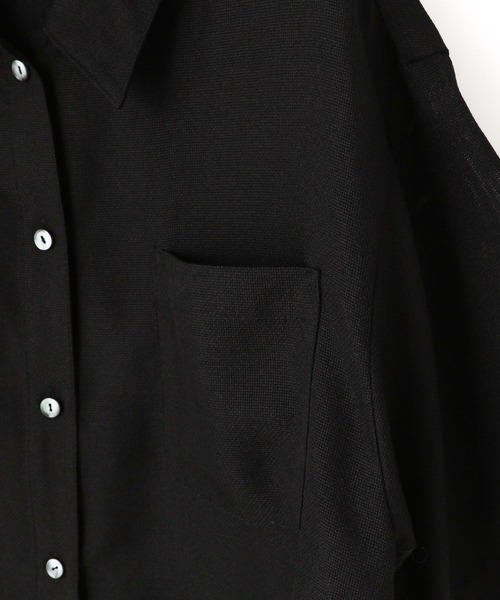 LOWRYS FARM(ローリーズファーム)の「メッシュクロップドシャツSS 907060(シャツ/ブラウス・レディース・アイボリー/ブラック/ブラウン・FREE)」の18枚目の写真