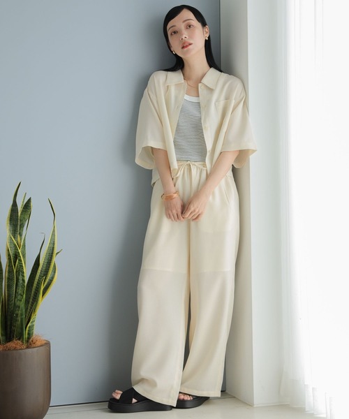 LOWRYS FARM(ローリーズファーム)の「メッシュクロップドシャツSS 907060(シャツ/ブラウス・レディース・アイボリー/ブラック/ブラウン・FREE)」の21枚目の写真