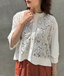 boussole | 【boussole×qualite】レースカフタンシャツ(シャツ/ブラウス)