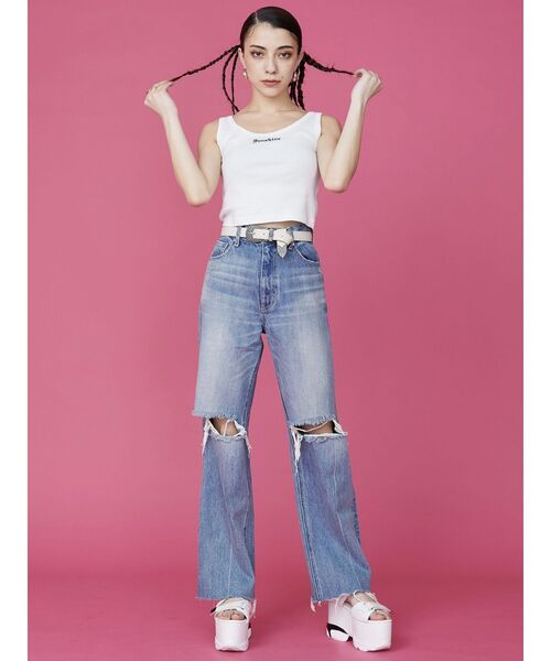 EVRIS（エヴリス）の「Sunshineリブタンクトップ（タンクトップ・レディース・ブラック/グレー/ホワイト・FREE）」の20枚目の写真