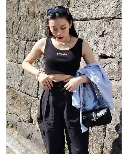 EVRIS（エヴリス）の「Sunshineリブタンクトップ（タンクトップ・レディース・ブラック/グレー/ホワイト・FREE）」の19枚目の写真