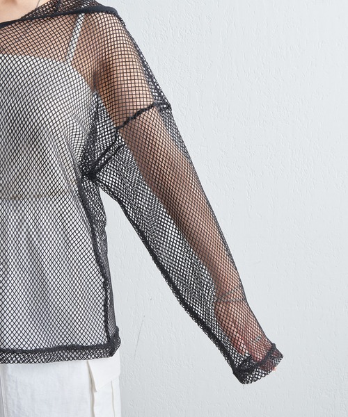 COLONY 2139（コロニートゥーワンスリーナイン）の「カットメッシュフードプルオーバー（パーカー・レディース・ブラック/ブルー/オフホワイト・FREE）」の15枚目の写真