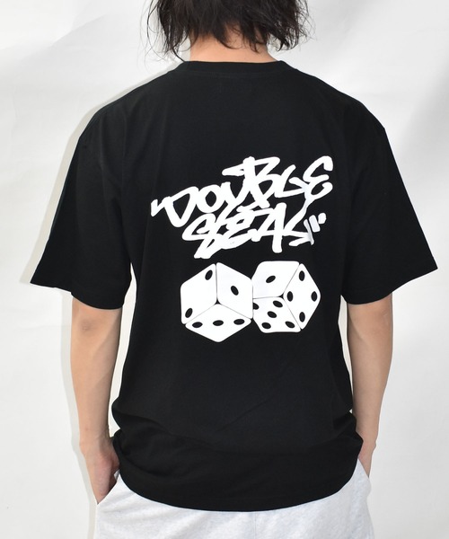 DOUBLE STEAL(ダブルスティール)の「タギングダイス Tシャツ(Tシャツ/カットソー・メンズ・ライトブラウン/ブラック/ホワイト/グレイッシュブルー・LARGE/X-LARGE/MEDIUM/XX-LARGE)」の3枚目の写真