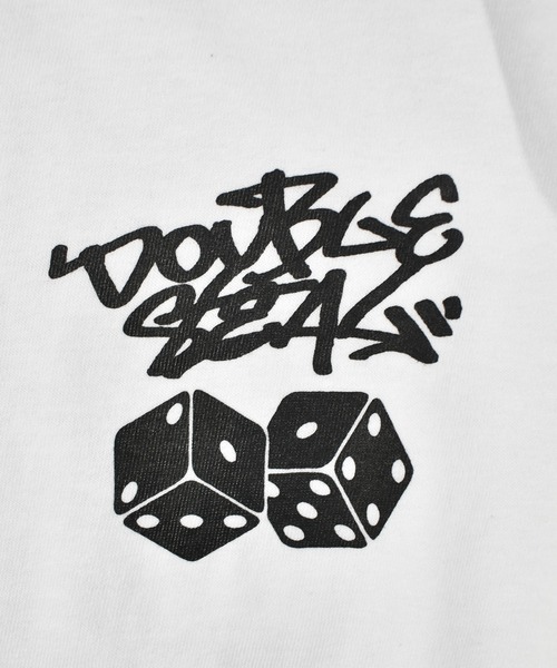 DOUBLE STEAL(ダブルスティール)の「タギングダイス Tシャツ(Tシャツ/カットソー・メンズ・ライトブラウン/ブラック/ホワイト/グレイッシュブルー・LARGE/X-LARGE/MEDIUM/XX-LARGE)」の10枚目の写真
