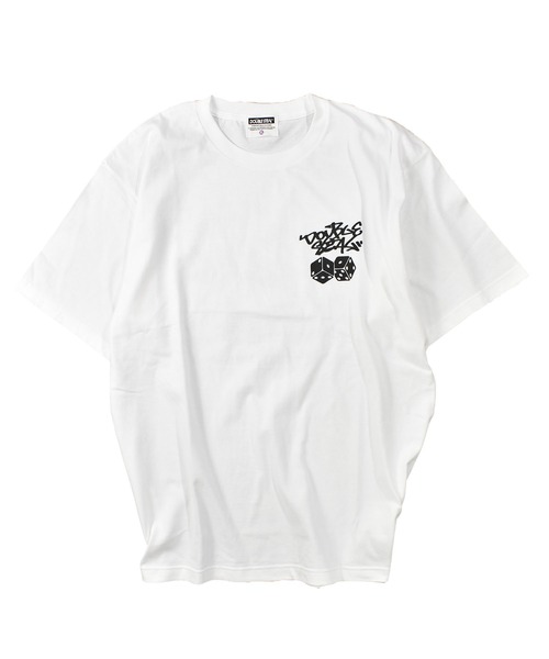 DOUBLE STEAL(ダブルスティール)の「タギングダイス Tシャツ(Tシャツ/カットソー・メンズ・ライトブラウン/ブラック/ホワイト/グレイッシュブルー・LARGE/X-LARGE/MEDIUM/XX-LARGE)」の11枚目の写真