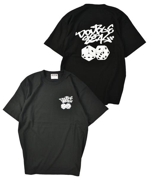 DOUBLE STEAL(ダブルスティール)の「タギングダイス Tシャツ(Tシャツ/カットソー・メンズ・ライトブラウン/ブラック/ホワイト/グレイッシュブルー・LARGE/X-LARGE/MEDIUM/XX-LARGE)」の7枚目の写真