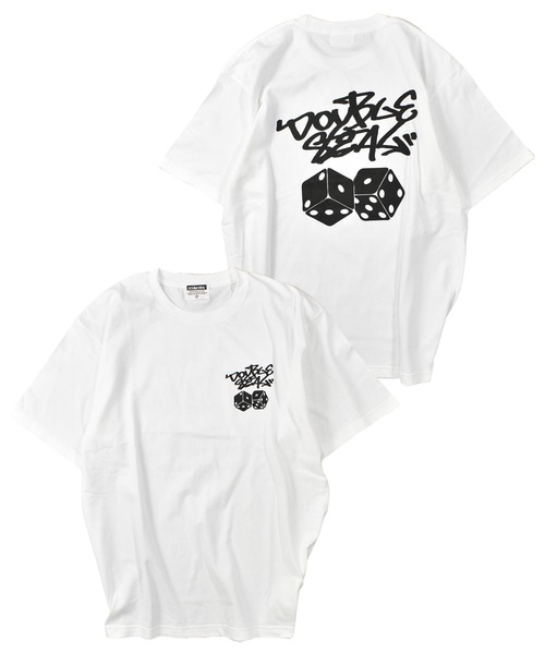 DOUBLE STEAL(ダブルスティール)の「タギングダイス Tシャツ(Tシャツ/カットソー・メンズ・ライトブラウン/ブラック/ホワイト/グレイッシュブルー・LARGE/X-LARGE/MEDIUM/XX-LARGE)」の8枚目の写真