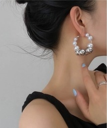 シルバーパールピアス