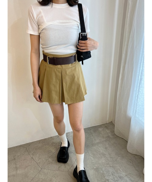PHILLY(フィリー)の「キャミSETコンパクトトップス(Tシャツ/カットソー・レディース・ホワイト/ブラック・FREE)」の16枚目の写真
