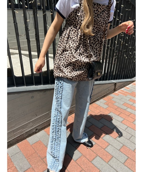 WC(ダブル シー)の「フリルラインデニムパンツ(デニムパンツ・レディース・ブルー・FREE)」の15枚目の写真