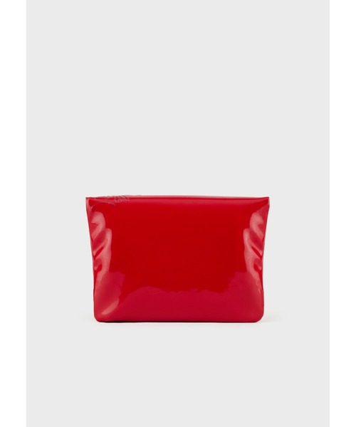EMPORIO ARMANI（エンポリオアルマーニ）の「【エンポリオ アルマーニ】クラッチバッグ　ラミネート加工 キルティングモチーフ（クラッチバッグ・レディース・ブラック系その他/チェリーレッド・FREE）」の4枚目の写真