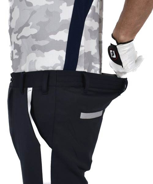 COMON GOLF(コモンゴルフ)の「ストレッチ ポンチ ジャージ素材ゴルフウェア ライン入り テーパード ゴルフパンツ(スウェットパンツ・メンズ・杢グレー/ネイビー/ブラック/グレー系2/ホワイト・XL/XXL/XXXL/L/M)」の15枚目の写真
