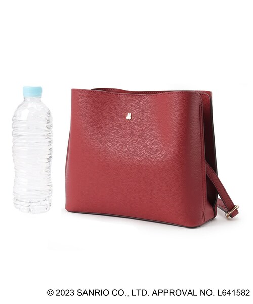 grove（グローブ）の「◆【サンリオキャラクター】サイドスリットショルダー（ショルダーバッグ・レディース・ブラック/レッド系1・00）」の3枚目の写真