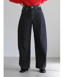 select MOCA | ラインカーブワイドデニム(デニムパンツ)