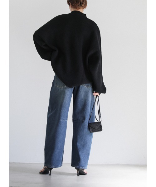 ラインカーブワイドデニム（デニムパンツ）｜select MOCA（セレクト