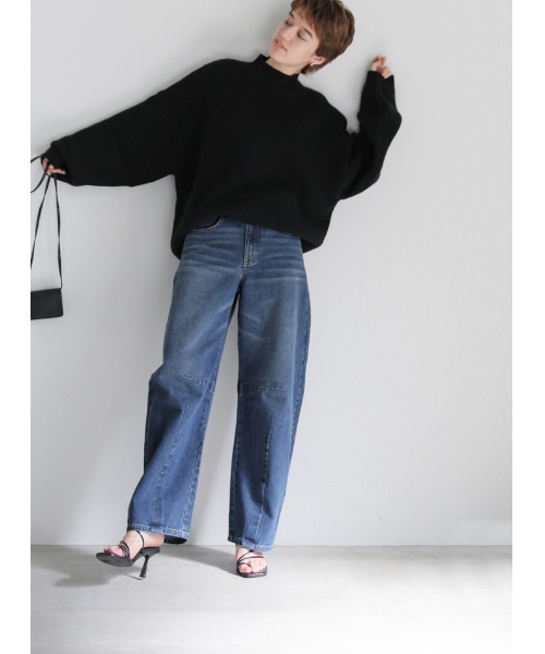 ラインカーブワイドデニム（デニムパンツ）｜select MOCA（セレクト