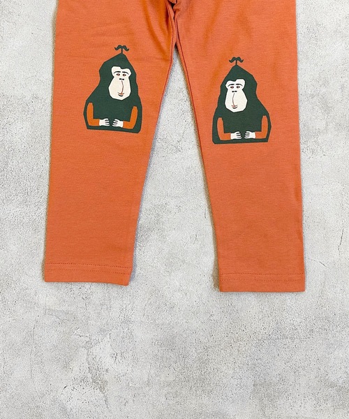 HOGAN RANCH WEAR（ホーガンランチウエア）の「ヒザプリントレギンス（70～130cm）（レギンス/スパッツ・キッズ・ライトブルー/オレンジ/チャコール・70/95/130/100/110/90/120/80）」の10枚目の写真