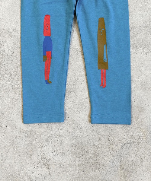 HOGAN RANCH WEAR（ホーガンランチウエア）の「ヒザプリントレギンス（70～130cm）（レギンス/スパッツ・キッズ・ライトブルー/オレンジ/チャコール・70/95/130/100/110/90/120/80）」の4枚目の写真