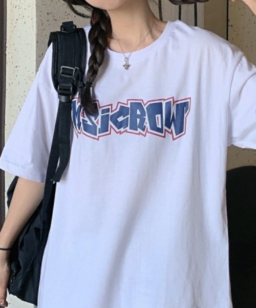 Achic(アシック)の「Tシャツ 英文字ロゴトップス(Tシャツ/カットソー・レディース・ホワイト/ブラック・M)」の8枚目の写真