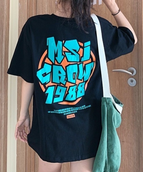 Achic(アシック)の「Tシャツ 英文字ロゴトップス(Tシャツ/カットソー・レディース・ホワイト/ブラック・M)」の6枚目の写真