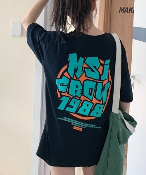 Achic(アシック)の「Tシャツ 英文字ロゴトップス(Tシャツ/カットソー・レディース・ホワイト/ブラック・M)」の9枚目の写真