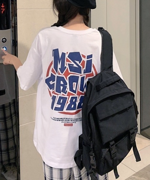 Achic(アシック)の「Tシャツ 英文字ロゴトップス(Tシャツ/カットソー・レディース・ホワイト/ブラック・M)」の10枚目の写真