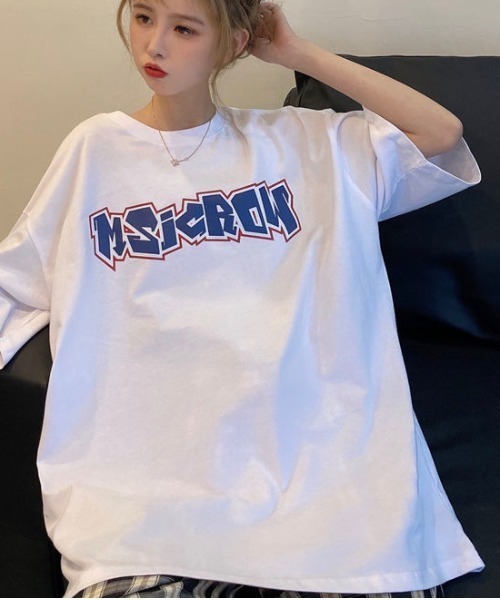 Achic(アシック)の「Tシャツ 英文字ロゴトップス(Tシャツ/カットソー・レディース・ホワイト/ブラック・M)」の3枚目の写真