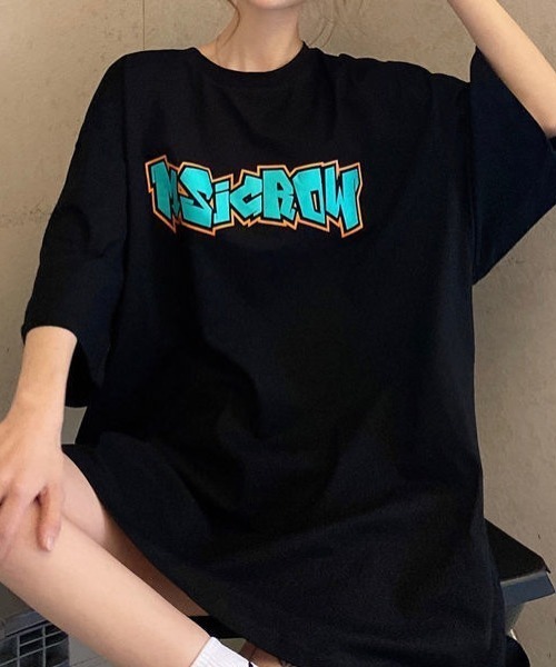 Achic(アシック)の「Tシャツ 英文字ロゴトップス(Tシャツ/カットソー・レディース・ホワイト/ブラック・M)」の13枚目の写真