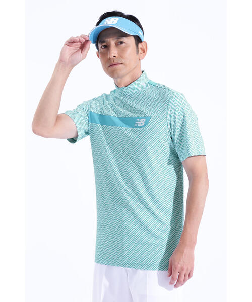 New Balance Golf(ニューバランスゴルフ)の「【new balance golf】リフレクションボーダー 半袖 モックネック プルオーバー (MENS WORLD)(Tシャツ/カットソー・メンズ・ブルー系その他/ホワイト/ブラック・MEDIUM/LARGE/X-LARGE/XX-LARGE)」の20枚目の写真
