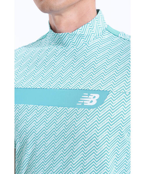 New Balance Golf(ニューバランスゴルフ)の「【new balance golf】リフレクションボーダー 半袖 モックネック プルオーバー (MENS WORLD)(Tシャツ/カットソー・メンズ・ブルー系その他/ホワイト/ブラック・MEDIUM/LARGE/X-LARGE/XX-LARGE)」の15枚目の写真