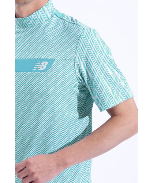 New Balance Golf(ニューバランスゴルフ)の「【new balance golf】リフレクションボーダー 半袖 モックネック プルオーバー (MENS WORLD)(Tシャツ/カットソー・メンズ・ブルー系その他/ホワイト/ブラック・MEDIUM/LARGE/X-LARGE/XX-LARGE)」の14枚目の写真