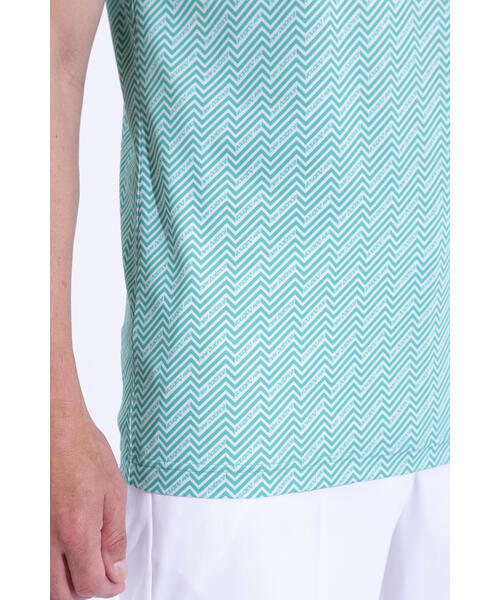 New Balance Golf(ニューバランスゴルフ)の「【new balance golf】リフレクションボーダー 半袖 モックネック プルオーバー (MENS WORLD)(Tシャツ/カットソー・メンズ・ブルー系その他/ホワイト/ブラック・MEDIUM/LARGE/X-LARGE/XX-LARGE)」の13枚目の写真