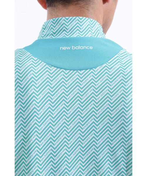 New Balance Golf(ニューバランスゴルフ)の「【new balance golf】リフレクションボーダー 半袖 モックネック プルオーバー (MENS WORLD)(Tシャツ/カットソー・メンズ・ブルー系その他/ホワイト/ブラック・MEDIUM/LARGE/X-LARGE/XX-LARGE)」の12枚目の写真