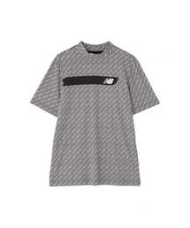 【new balance golf】リフレクションボーダー 半袖 モックネック プルオーバー (MENS WORLD)